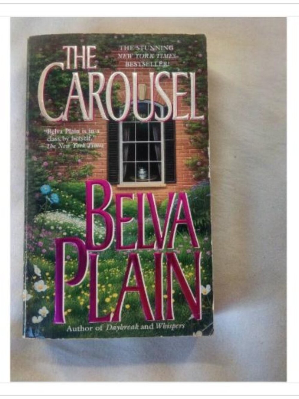 The Carousel Belva Plain 1996 First Edition Paperback Book Vintage Novel Read
